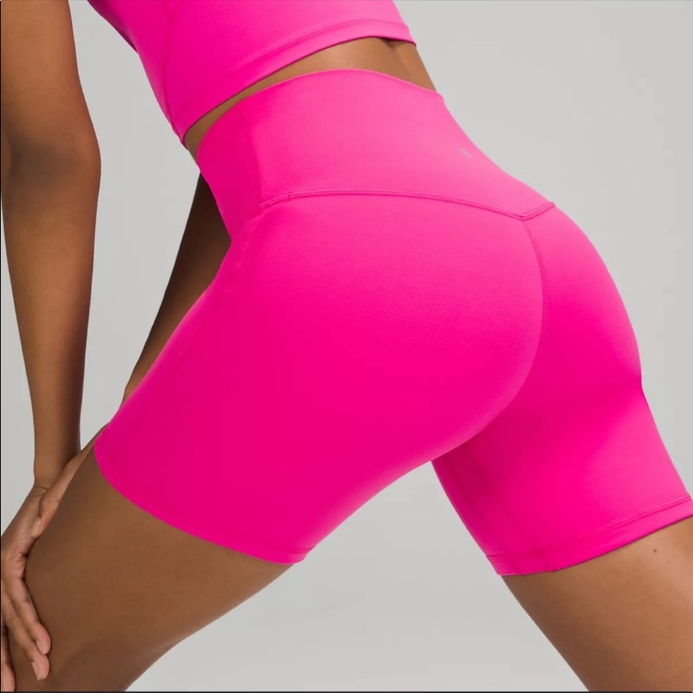 Lululemon Sonic Pink Align Biker Shorts